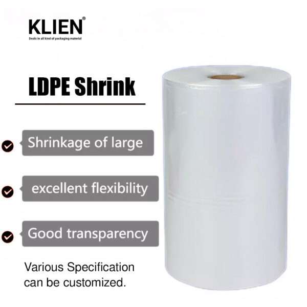 19″ Inches, LDPE Heat Shrink Roll, Wrap, Film for Packaging