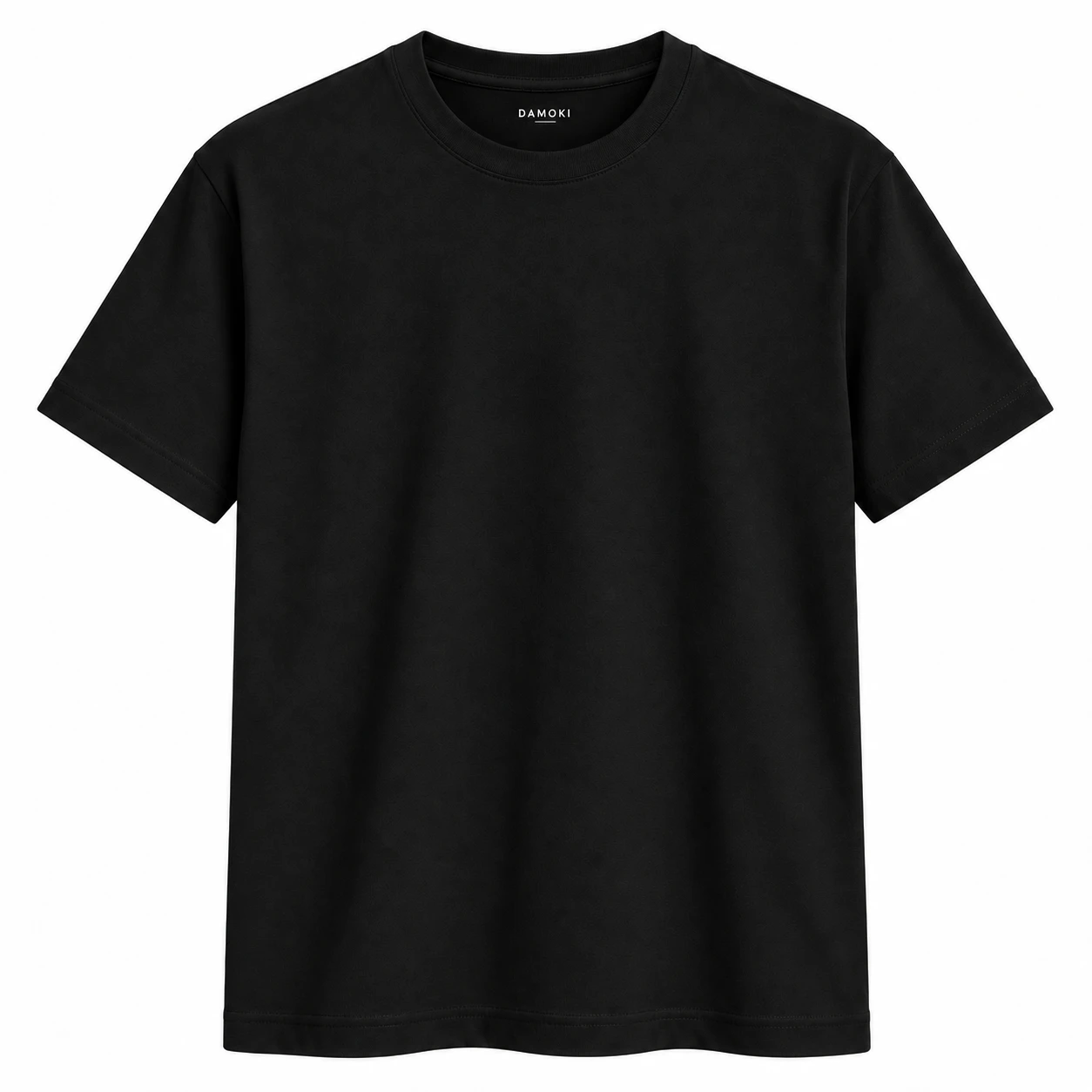 DAMOKI men’s cotton T-shirt in Black