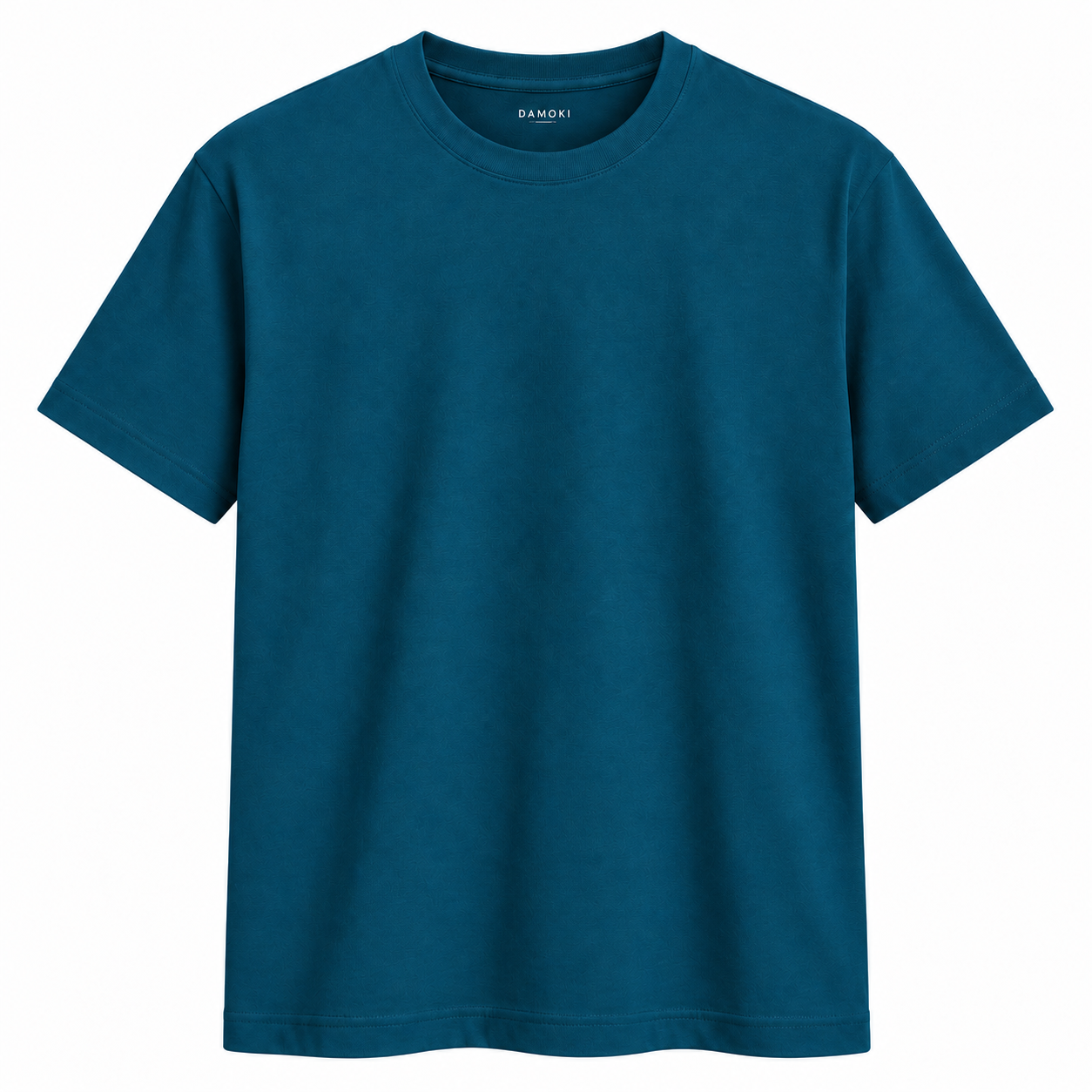 DAMOKI men’s cotton T-shirt in Midnight Green