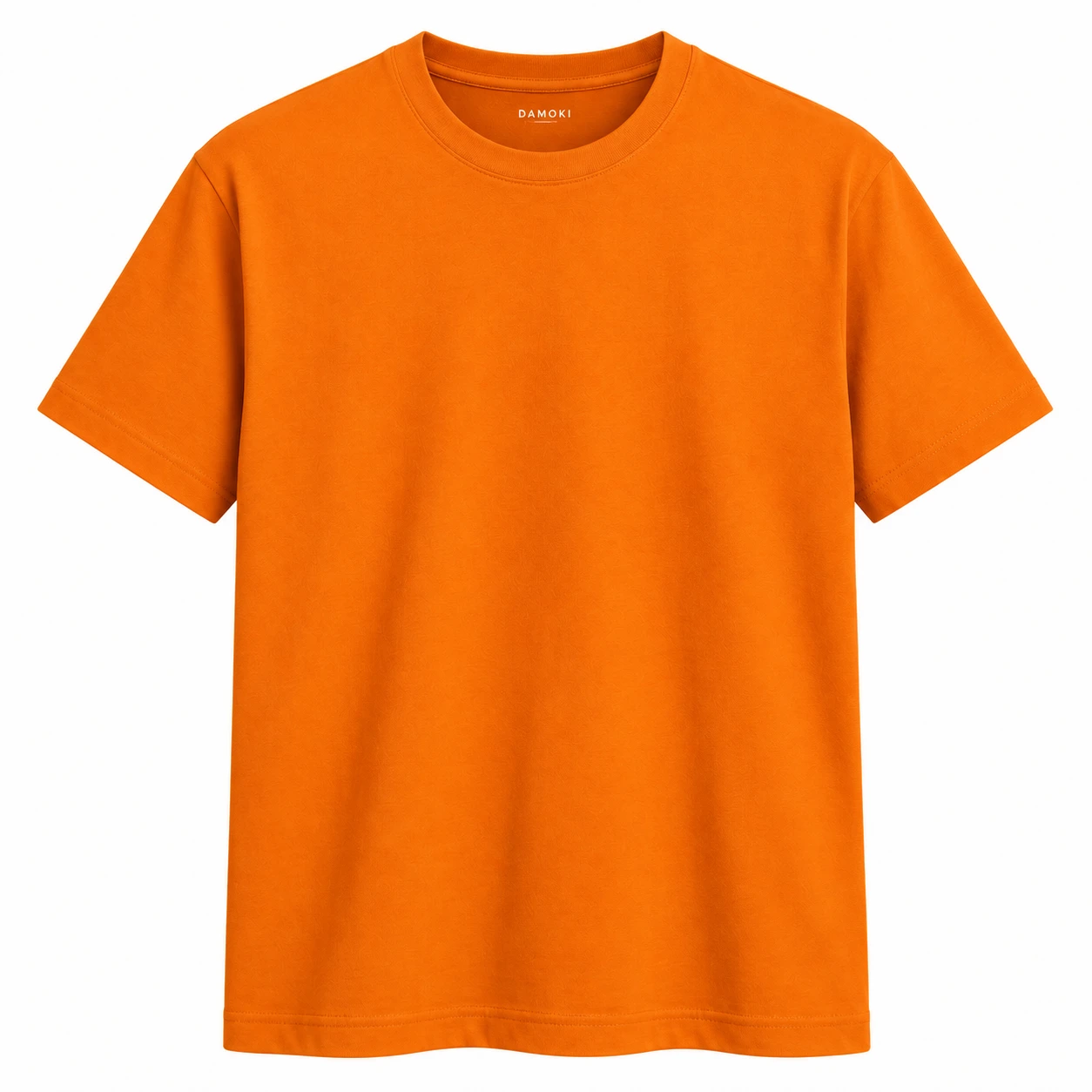 DAMOKI men’s cotton T-shirt in Orange