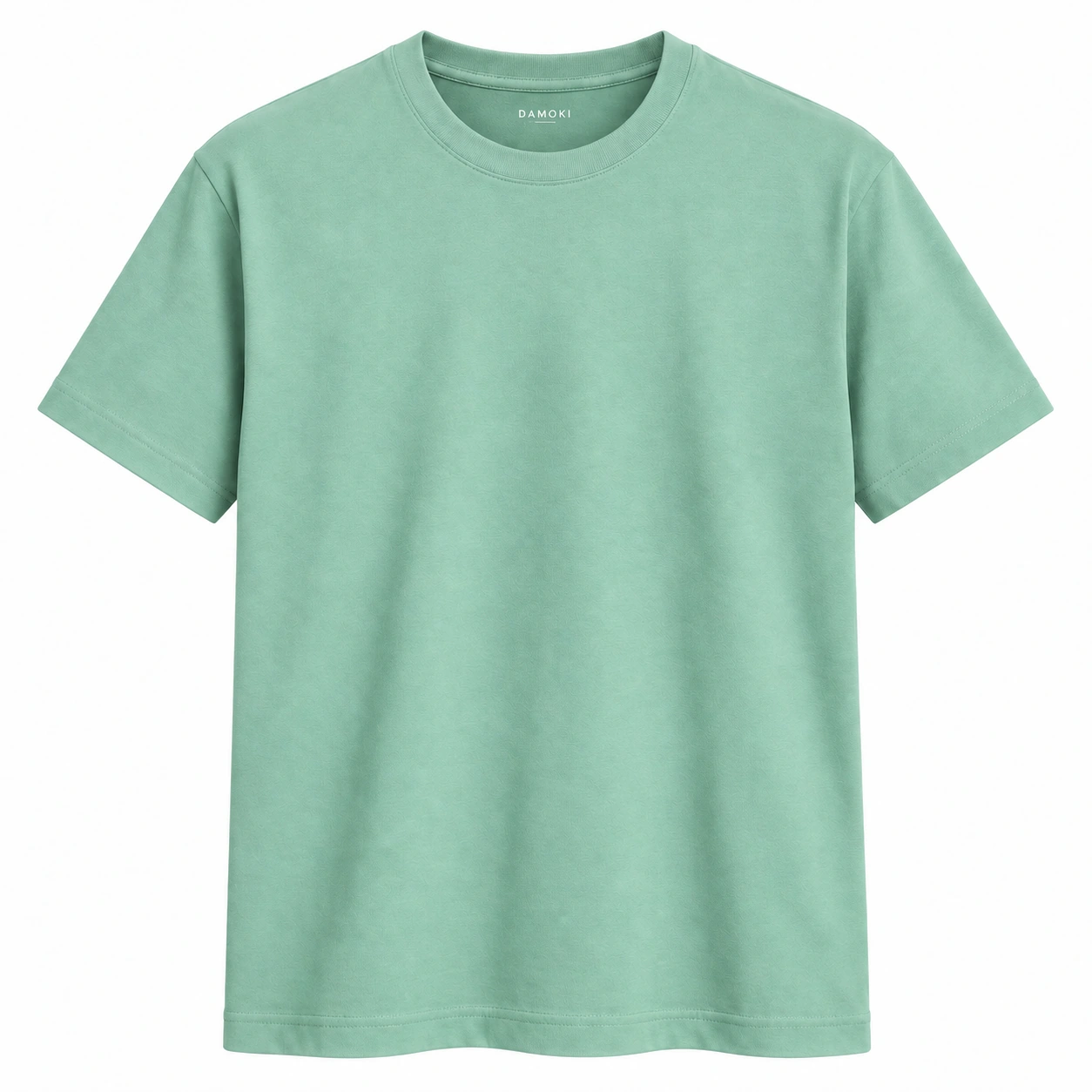 DAMOKI men’s cotton T-shirt in Sage Green