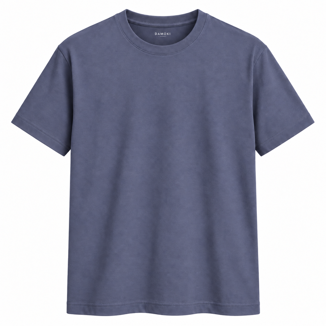 DAMOKI men’s cotton T-shirt in Slate Blue