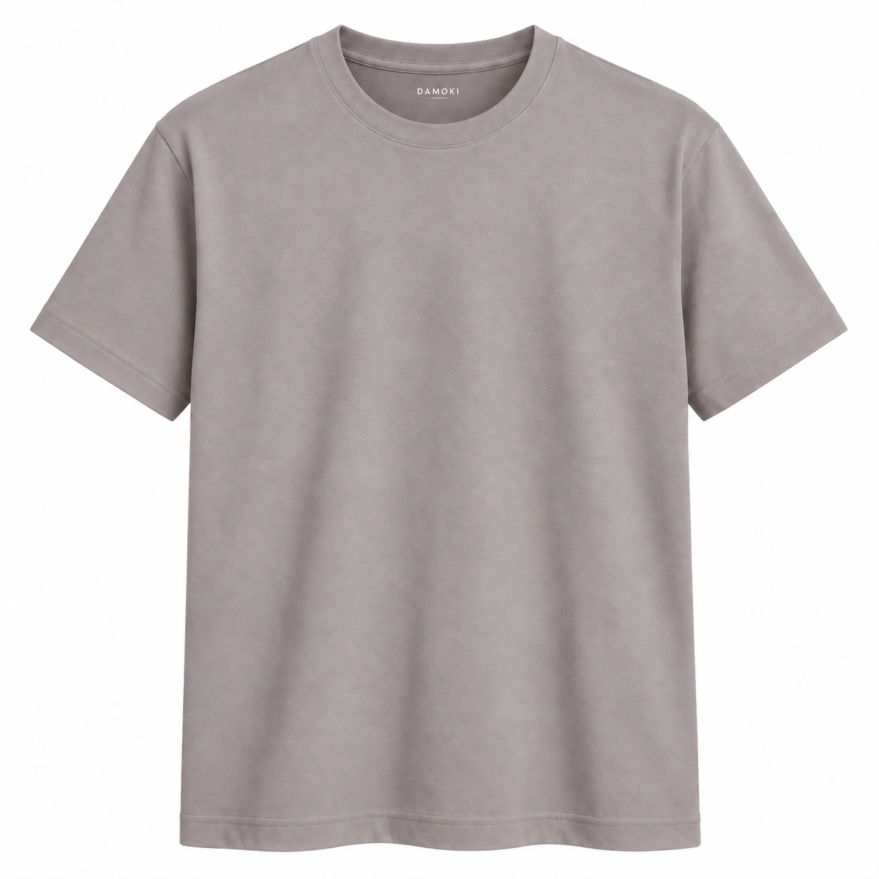 DAMOKI men’s cotton T-shirt in Steel Grey