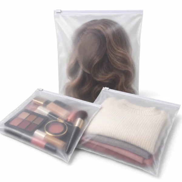 Frosted Zipper EVA Bags